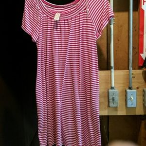 Maroon stripes Faded Glory dress size XL